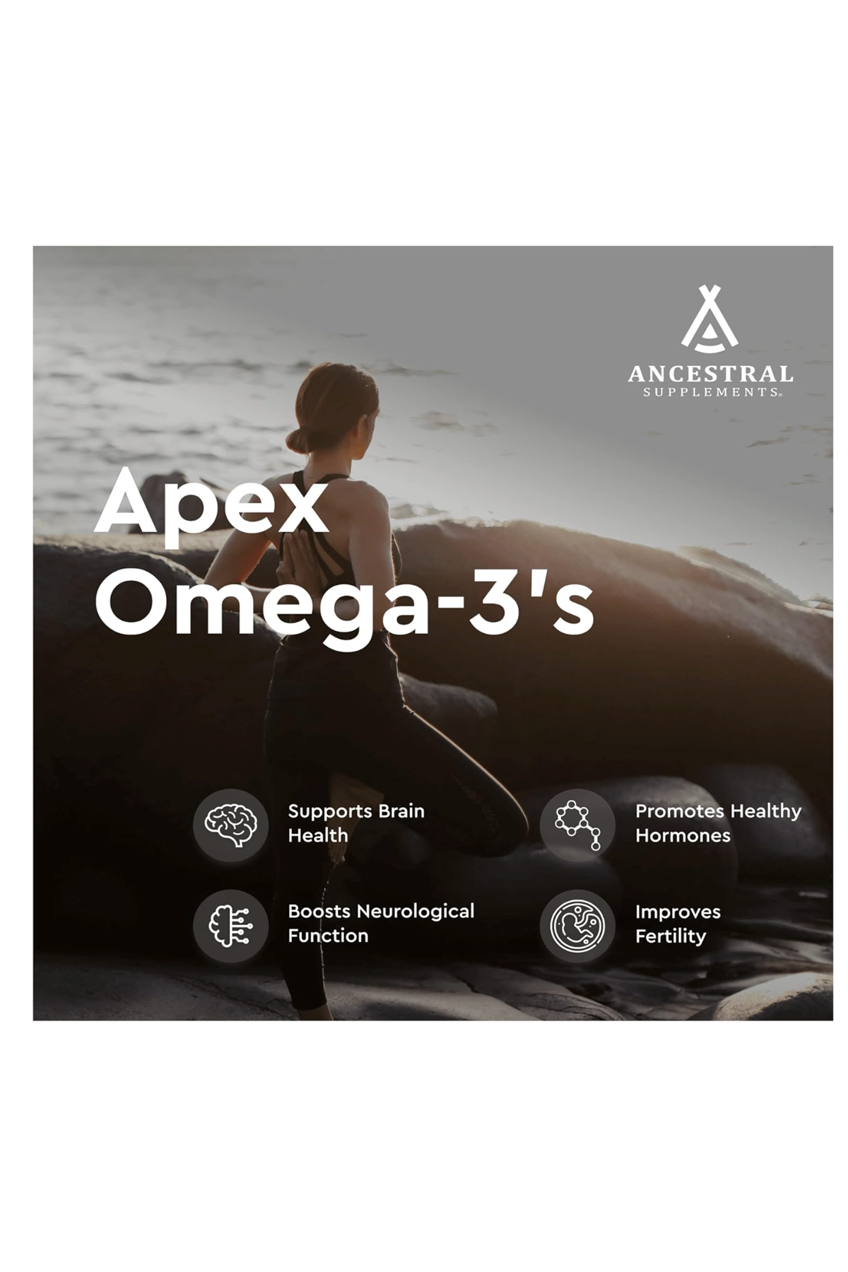 Ancestral Supplements Wild Caught Fish Eggs, 2400mg, Omega-3  Brain, Heart, Fertility and Inflammatory, Whole Food Source of Vitamin D, K2, and A, Non-GMO, 180 Capsul.USA.90.