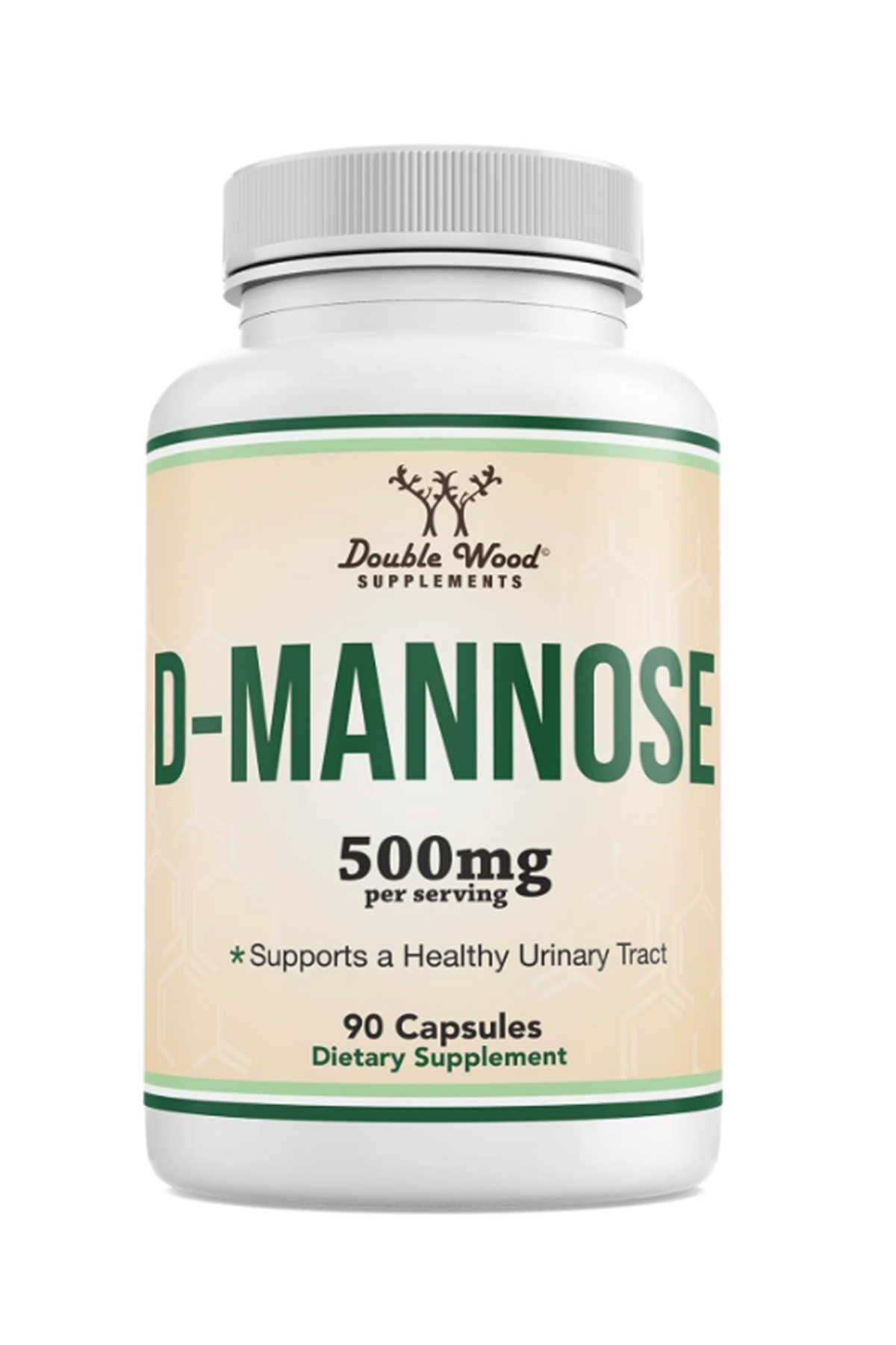 Double Wood D Mannose 500mg 90 Capsules (D-Mannose for Urinary Tract Health and Bladder Lining 35.