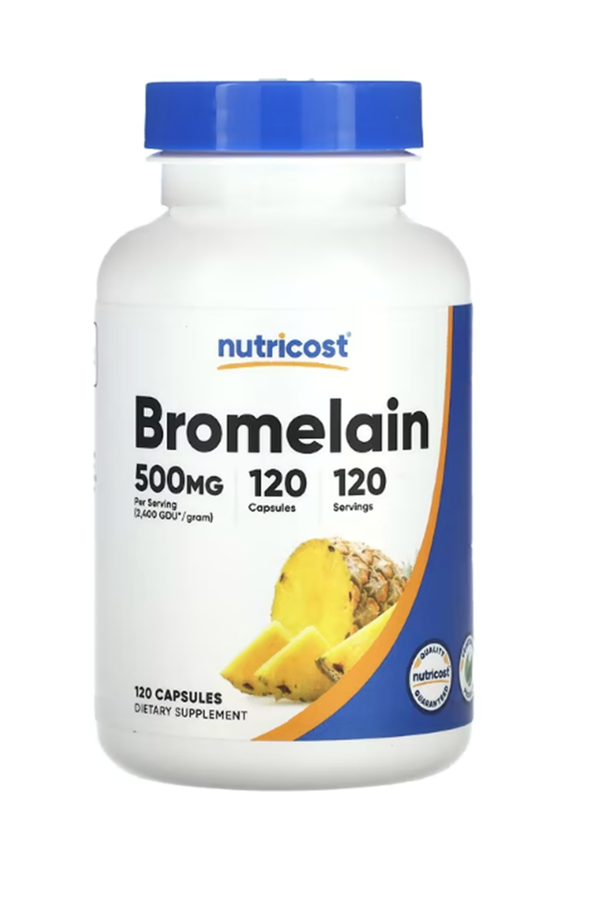 Nutricost, Bromelain, 500 mg, 120 Capsules.Abd Menşei.38.