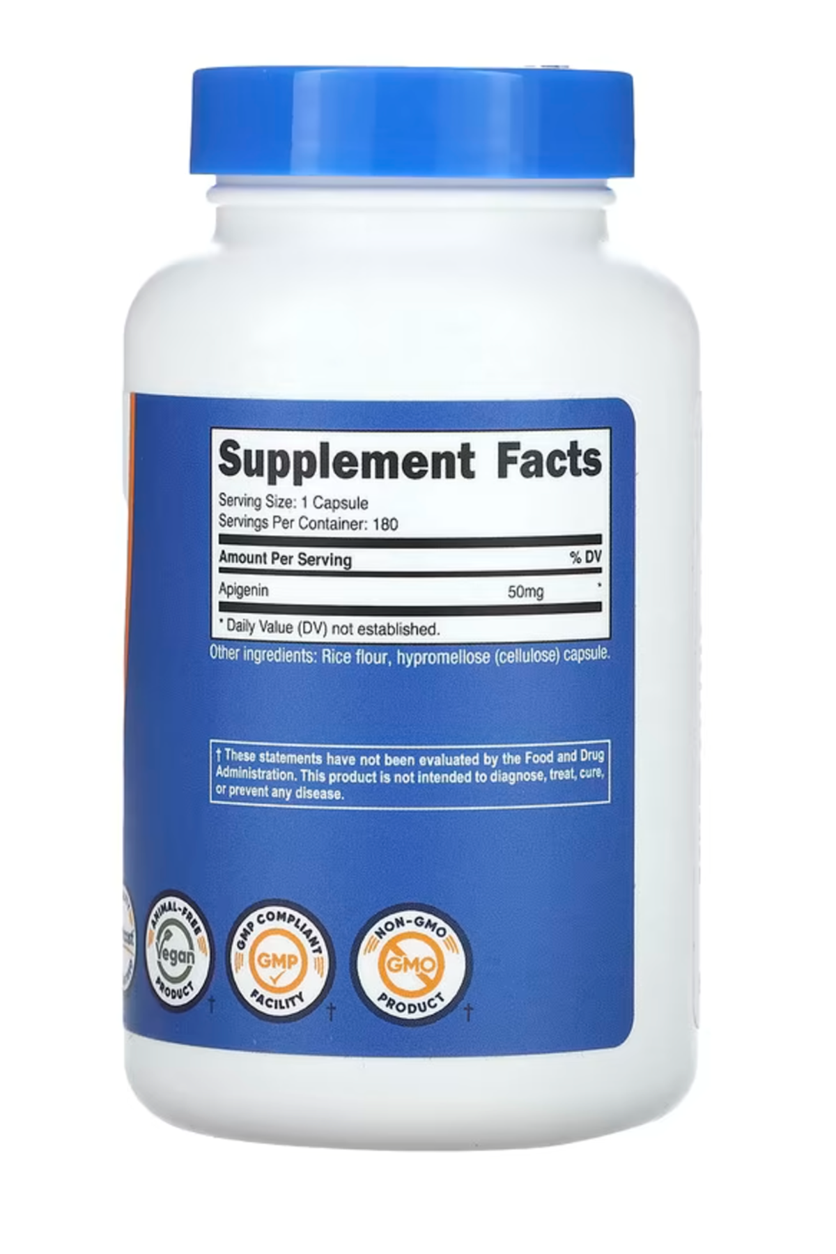 Nutricost  Apigenin  50mg 180 Capsules.Abd.43.