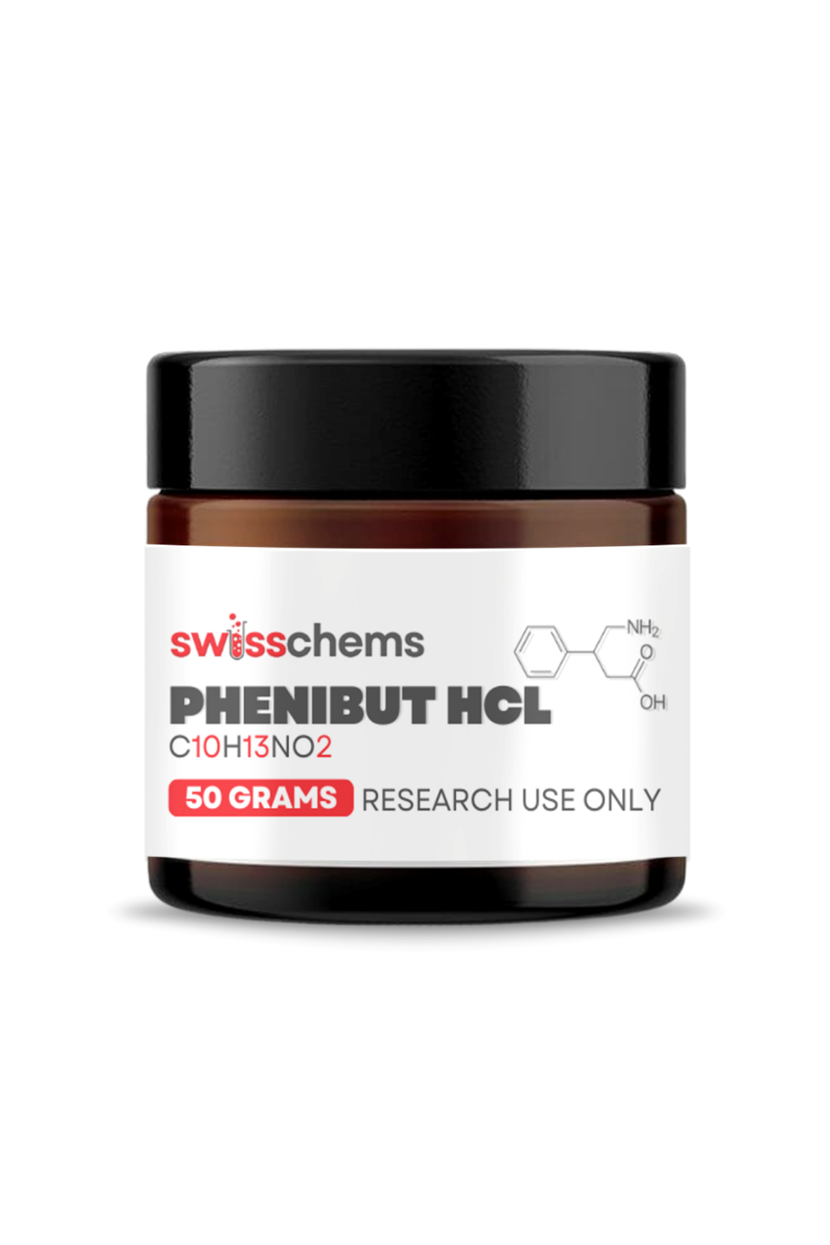 SwissChems Phenibut HCL – Powder, 50 grams .Orj Usa Firma Ürünü.52.