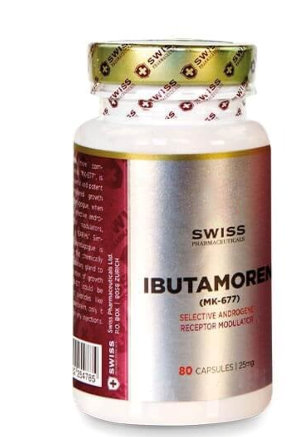 Swiss Pharmaceuticals IBUTA-MK 677  25 mg 80 capsul.Orıjınal Resmi Firma Ürünü.76.