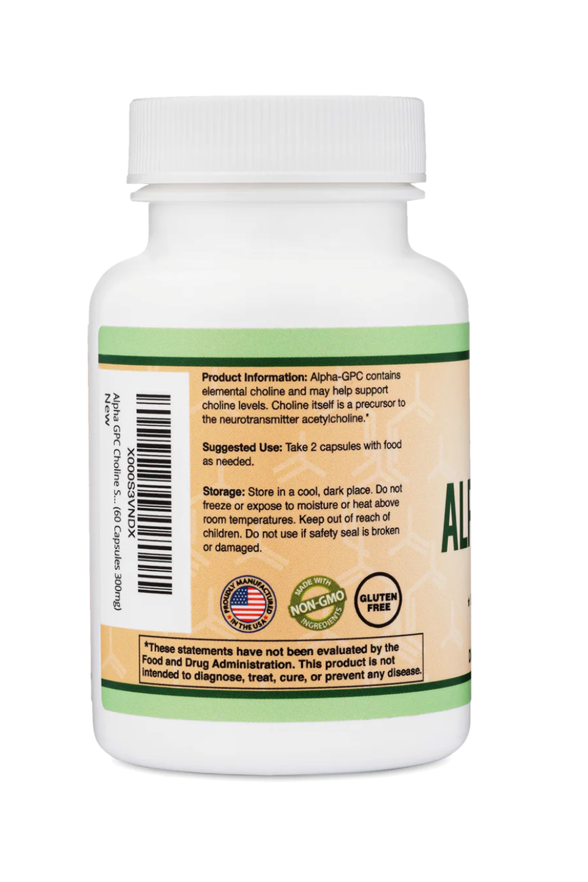 Double Wood  ALPHA GPC  300 mg 60 Kapsul.Abd Menşei 34.