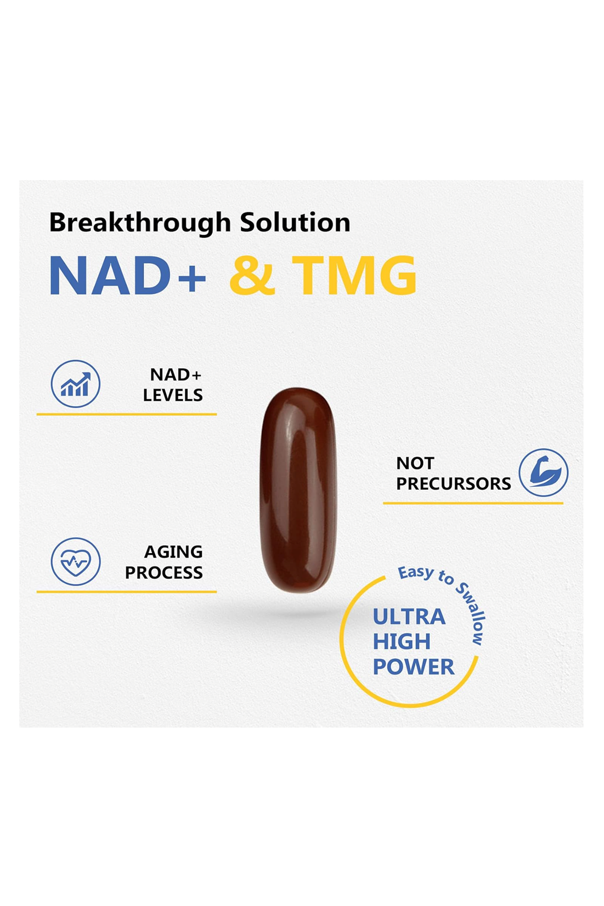 Corllia Liposomal NAD+ 500mg with TMG 250mg, 60 Softgels.Usa.48.