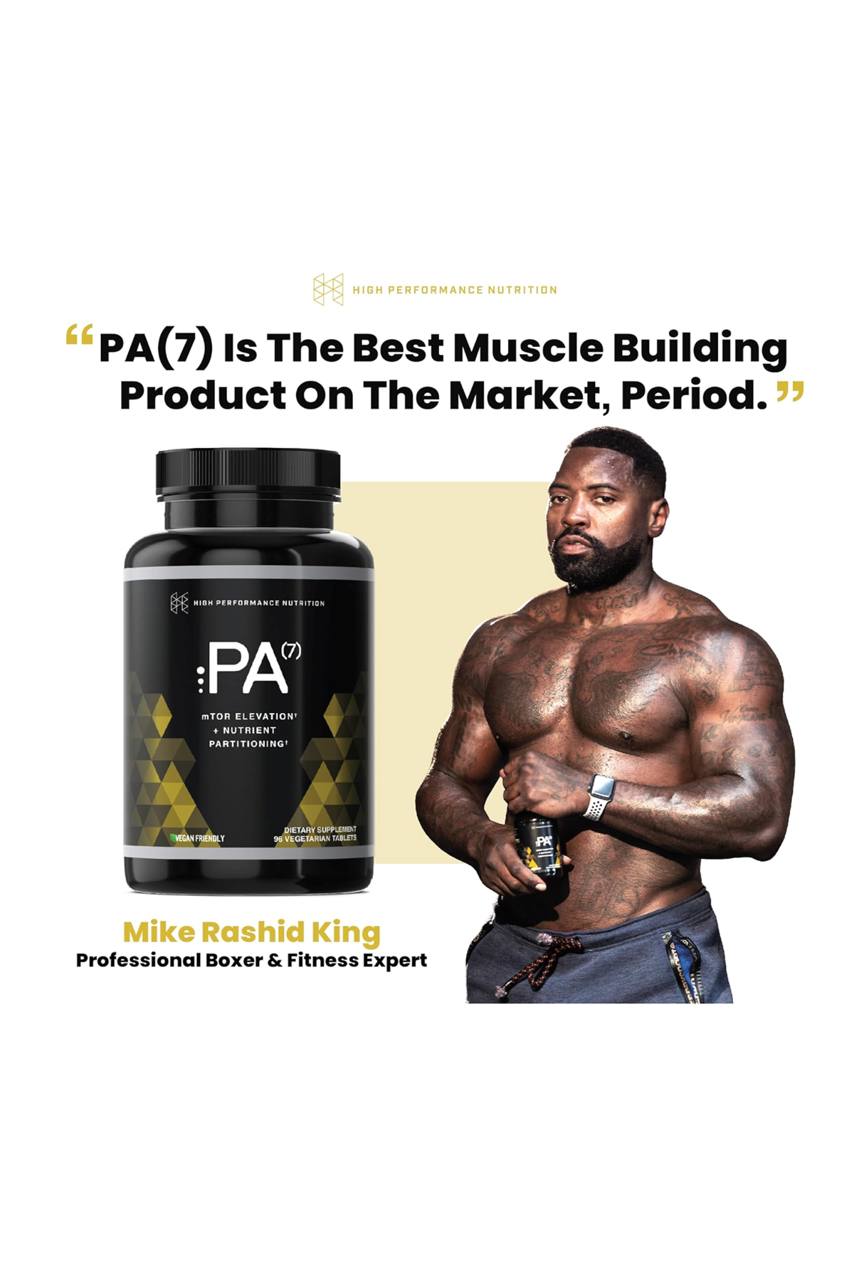 HPN PA-7  Phosphatidic Acid 96 Tablet Muscle Builder - Boost mTOR. Usa Version 74.