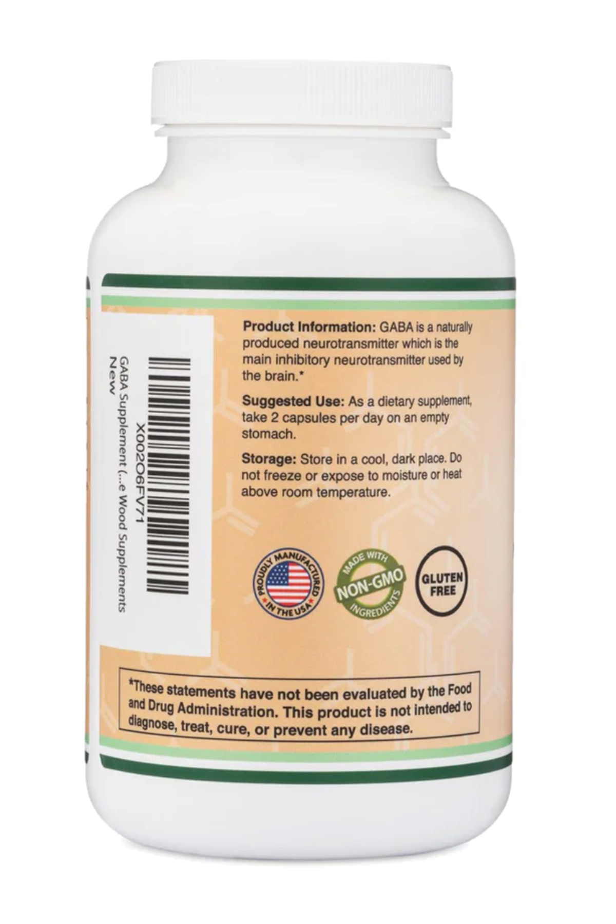 DoubleWood GABA 1,000,mg 300 Capsules.Made ın Usa.40.