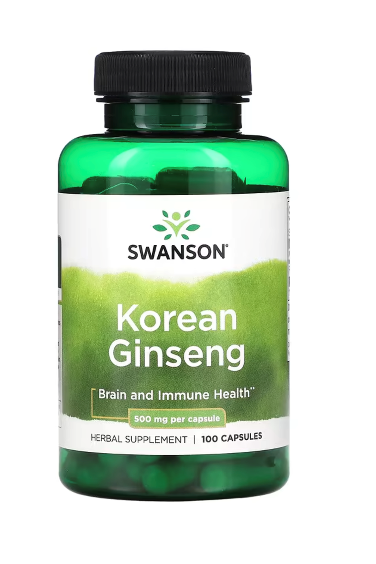 Swanson   Korean Ginseng  500mg  100 Capsules.Abd Menşei.29.