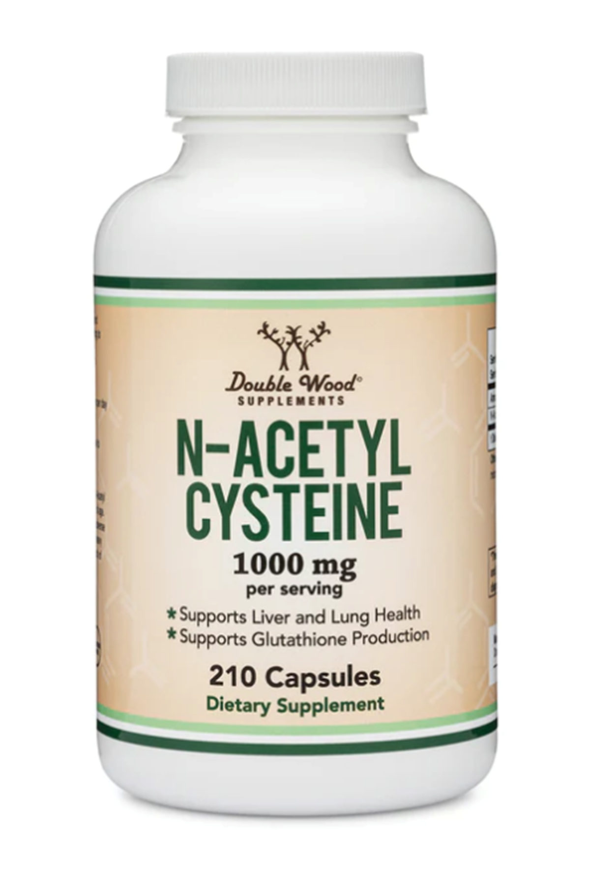Double Wood N-Acetyl L-Cysteine 1000mg  210 Capsul.Abd Menşei.(Ösg Özel Sporcu Gıdaları)