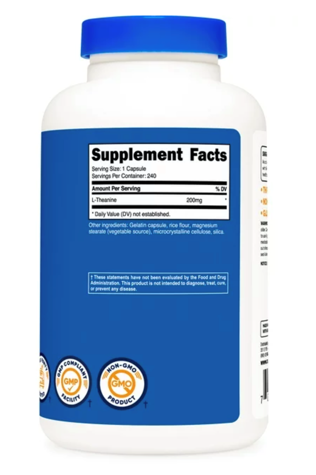 Nutricost L-Theanine  200 mg  240 Capsules.Usa.43.