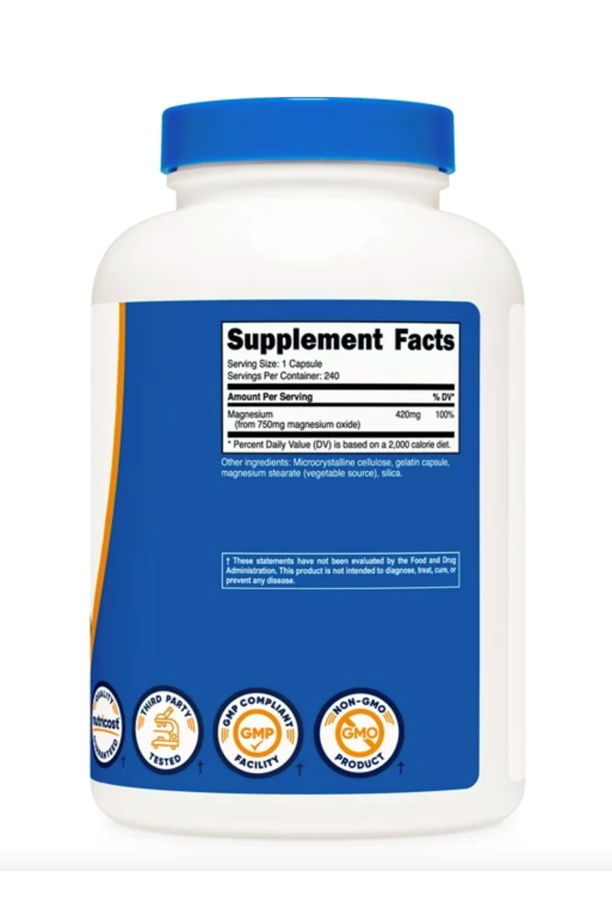 Nutricost  Magnesium Oxide 750mg, 240 Capsules.36.