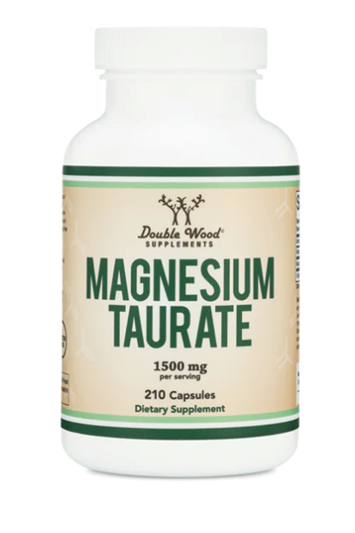 Double Wood Magnesium Taurate 1500mg 210 Capsul. Usa Version 39.