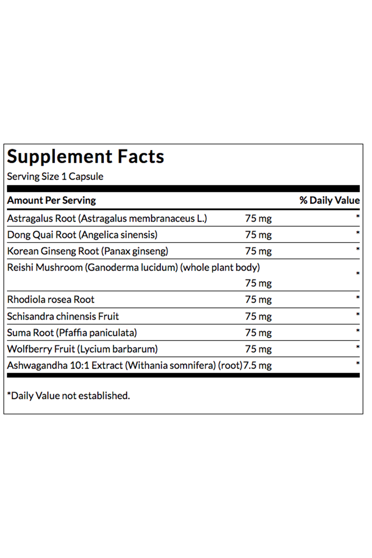 Swanson Premium Adaptogenic Herbal Complex with Rhodiola, Ashwaganda & Ginseng 60 capsul.Usa Version 42.