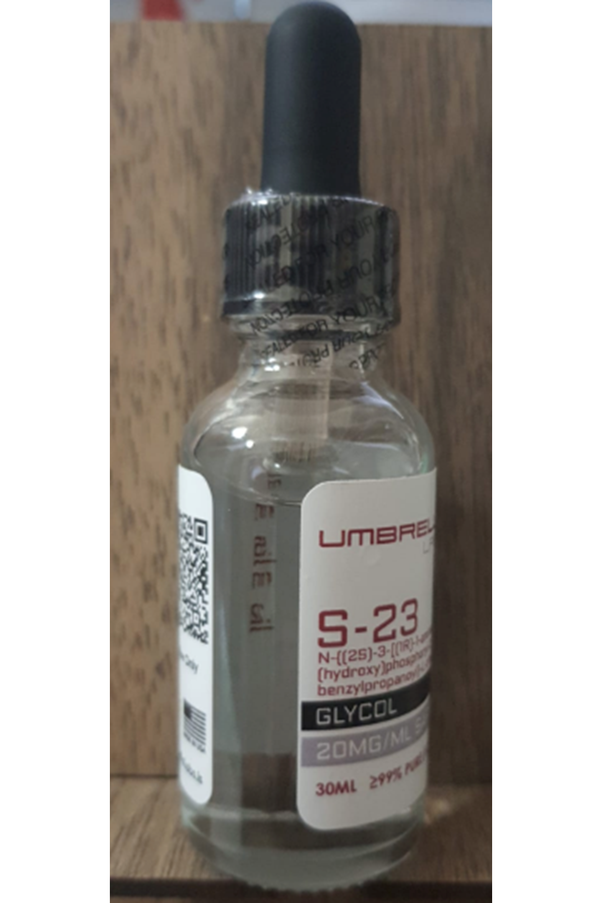 Umbrella Labs S-23  20mg-30ml.(SKT:04.2025) (ORIJINALLİK HOLOGRAMI ve KAREKOD VARDIR). Usa Version.58.