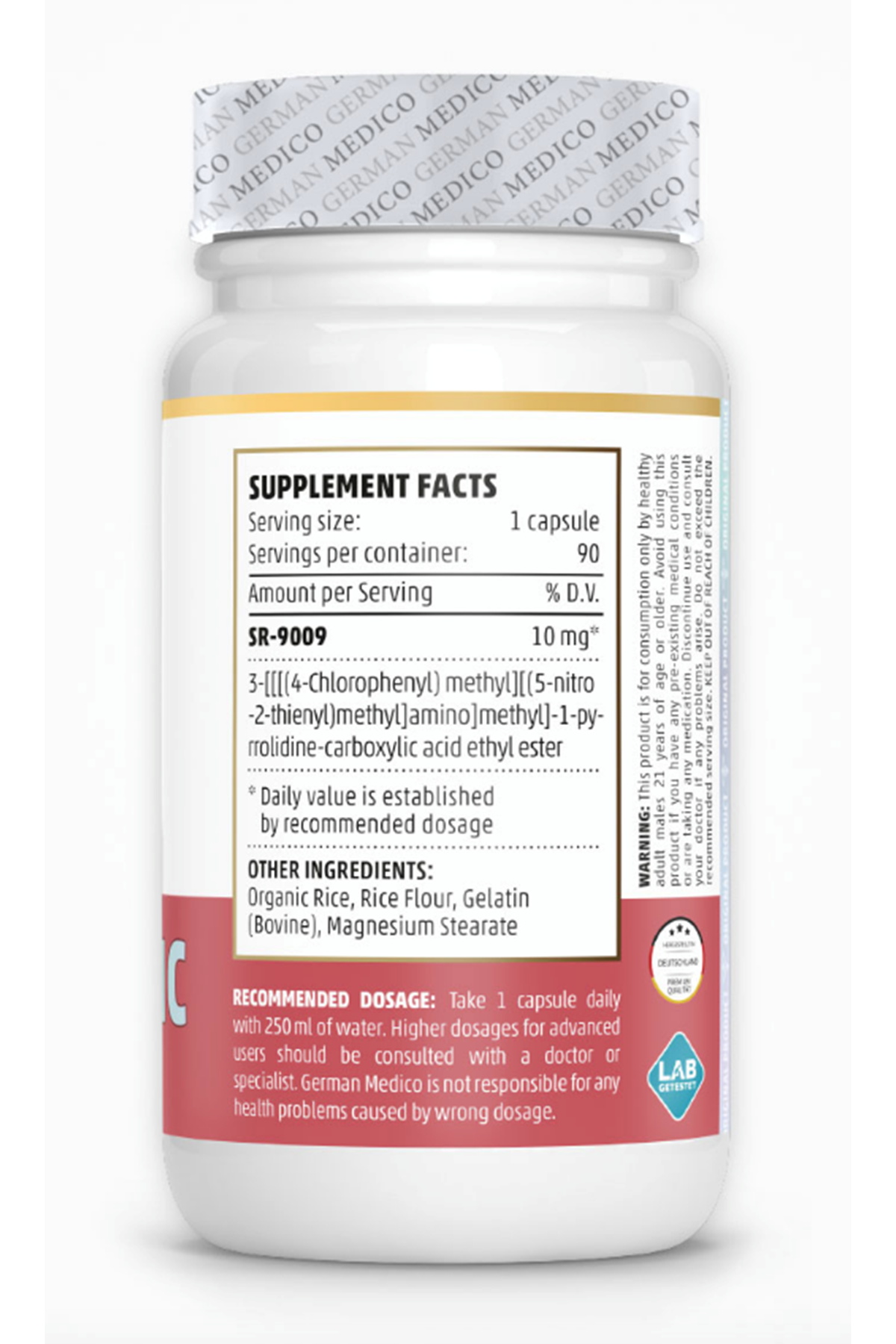 German Medıco STENABOLIC SR-9009 (1 Capsul 10mg) 90 Capsul. (Verıfy + Kare Kod Mevcut) Orj Ürün.54.