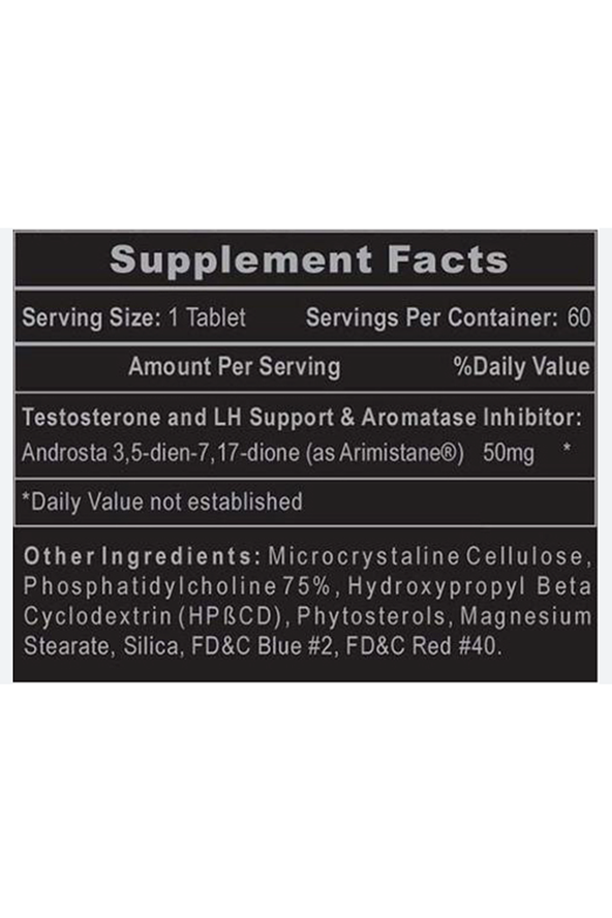 Hi-Tech Pharmaceuticals (Ösg Özel Sporcu Gıdaları) Arimistane Anti-Estrogen 60 Tablet.44.