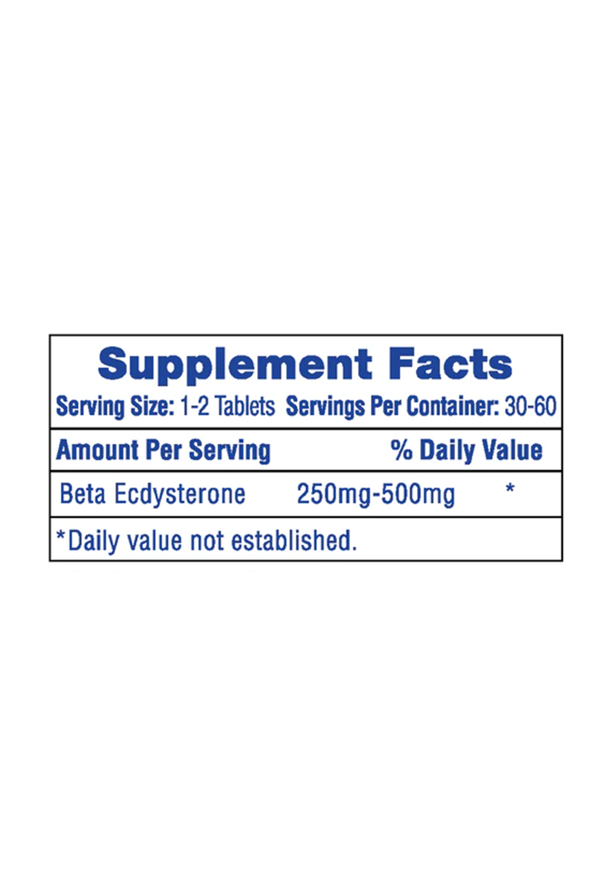 Hi-Tech ECDISTEN  Ecdysterone 250mg  60 Tablets. USA Menşei.48.