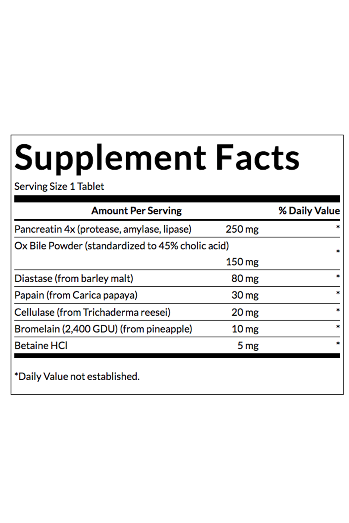 Swanson Premium- Digestive Enzymes 180 Tablet. USA Version.46.