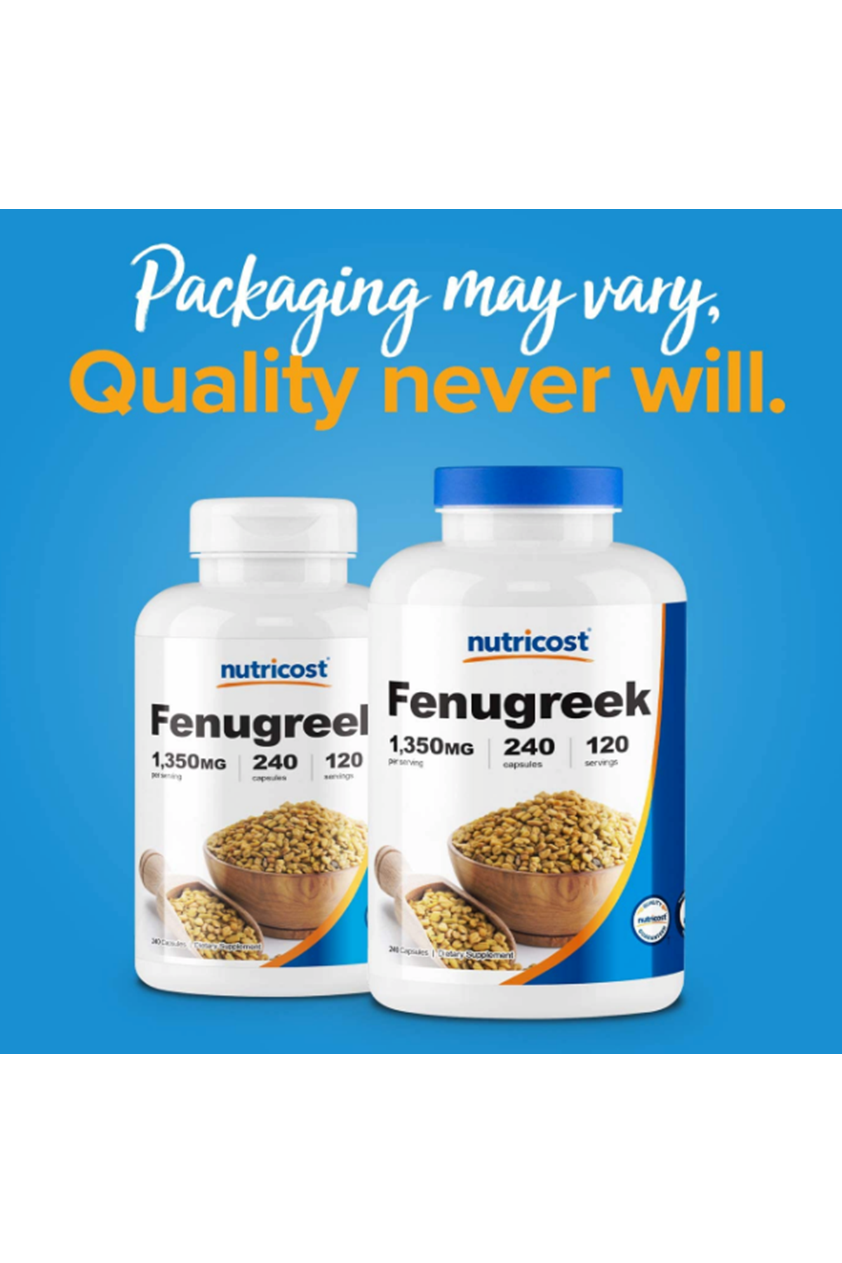 Nutricost Fenugreek Seed 1350mg, 240 Capsul.37.