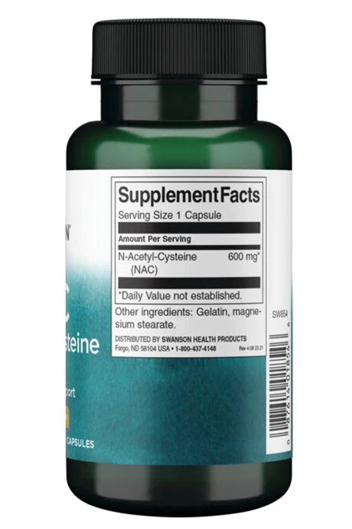 Swanson Premium- NAC (Özelsporcugıdaları) N-Acetyl Cysteine 600mg 100 Capsul.Abd Menşei.49.