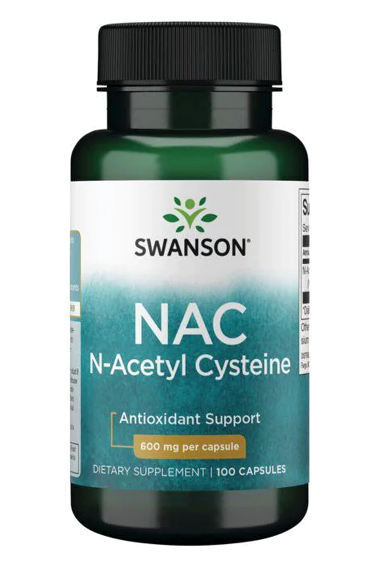 Swanson Premium- NAC (Özelsporcugıdaları) N-Acetyl Cysteine 600mg 100 Capsul.Abd Menşei.49.