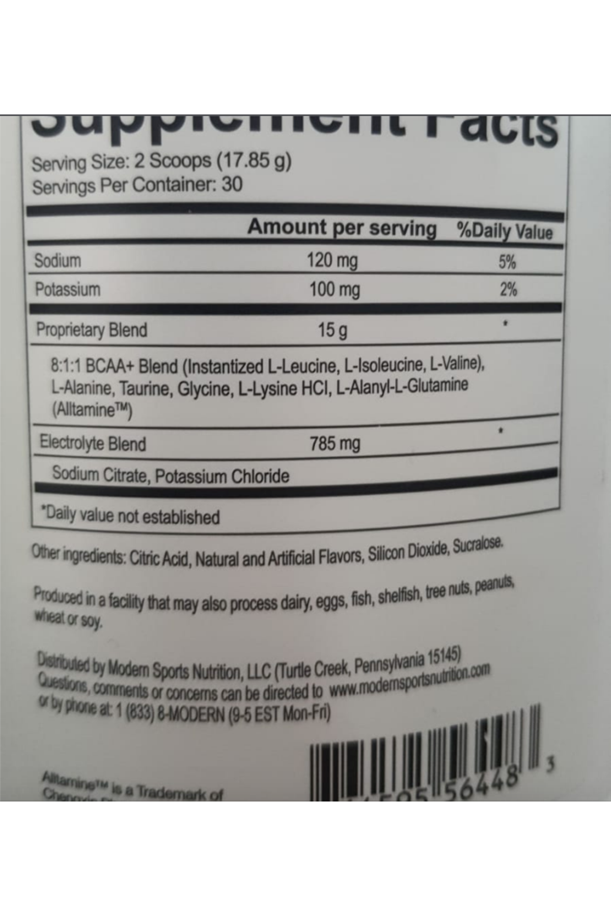 USP Labs BCAA Supreme™ - Powder BCAA 8.1.1 ROTASYON 535gr 30 Servis.Usa version.36.