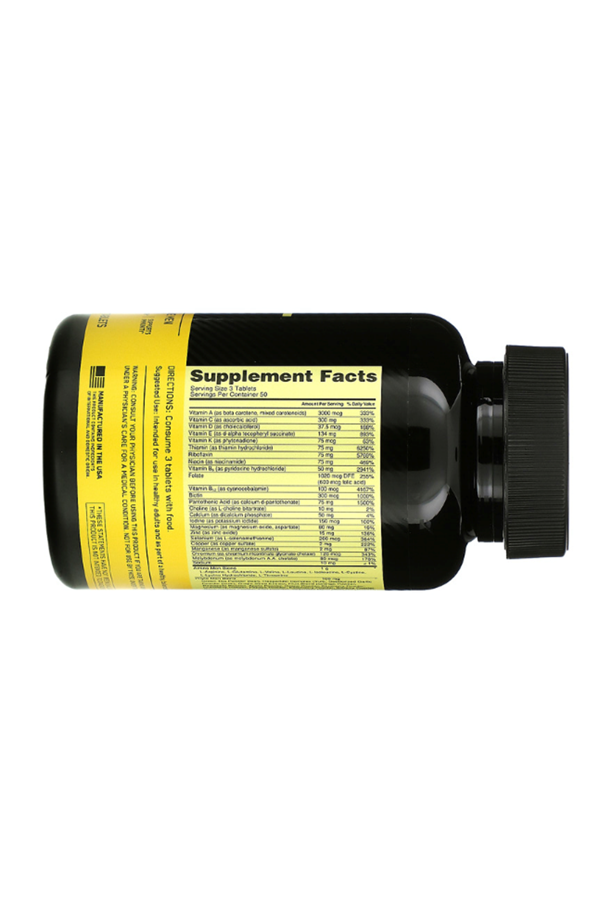 Opti-Men 150 Tablet Multıvıtamın 50 SERVİS Amerikan Version 75+INGREDIENTS.Usa Menşei.74.