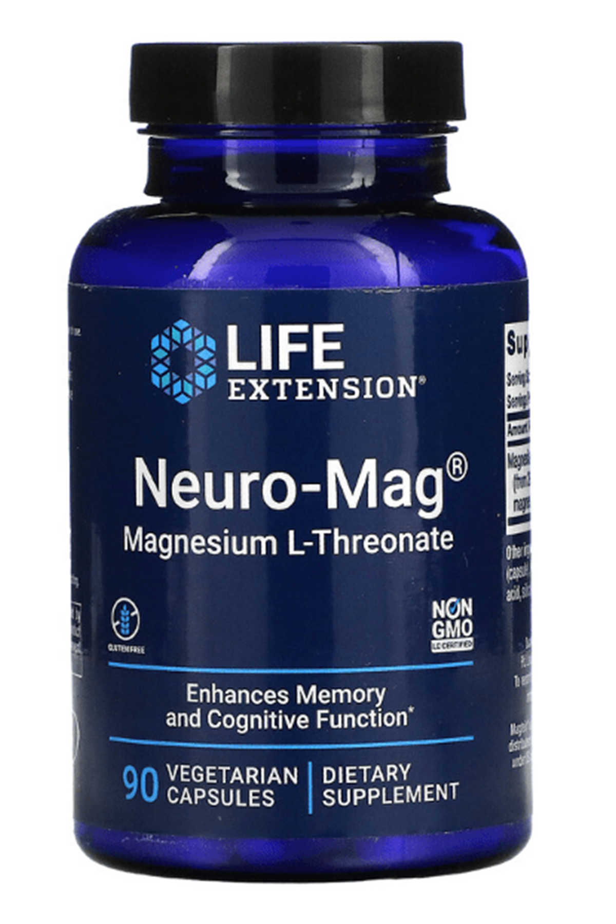 LIFE Nutrıtion (Ösg Özel Sporcu Gıdaları) Neuro-Mag Magtein Magnesium L-Threonate 90 Veg Capsul.Usa.59.