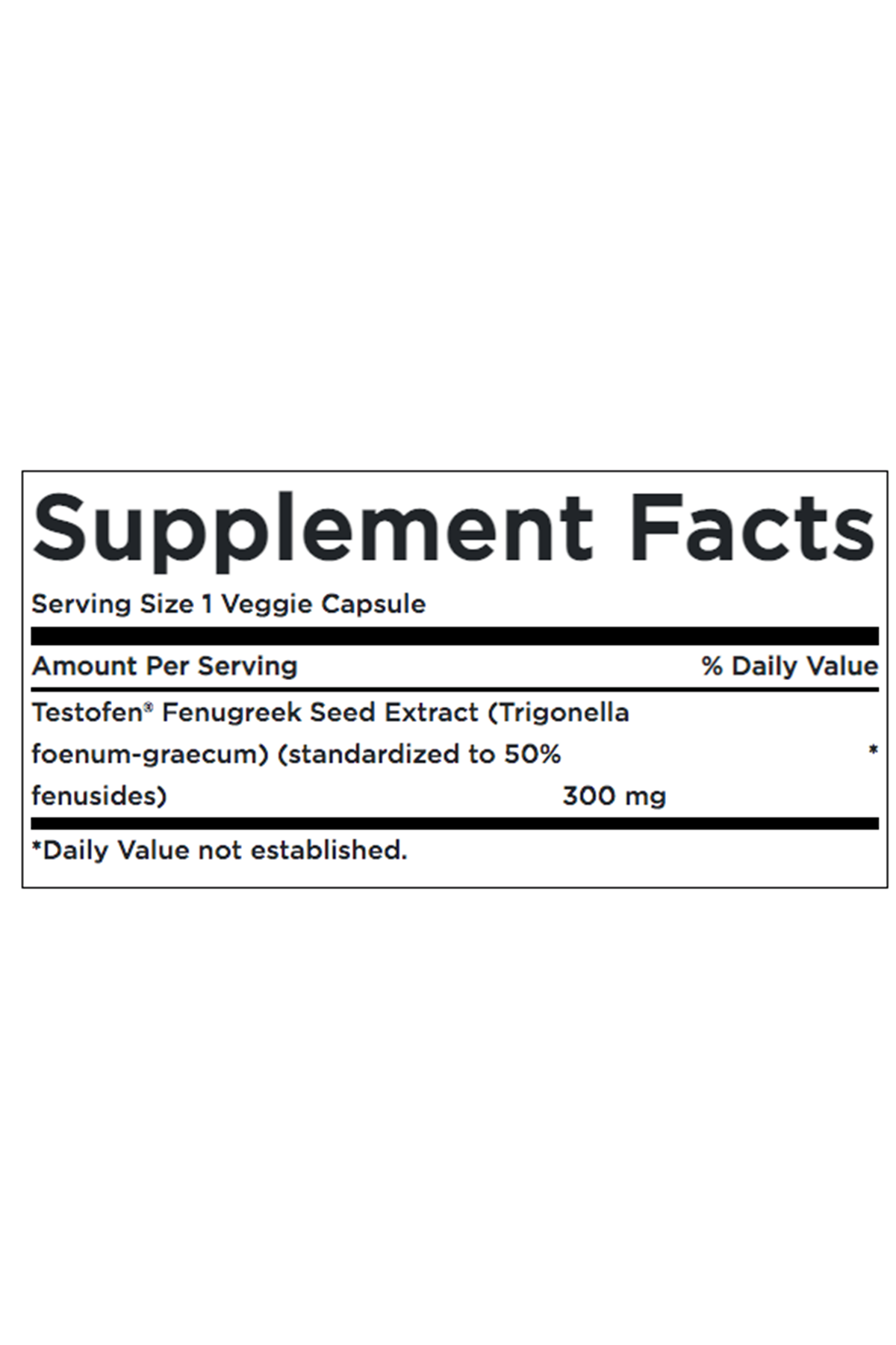 Swanson Fenugreek Extract - Featuring Testofen 60 Capsul.Abd Menşei.60.