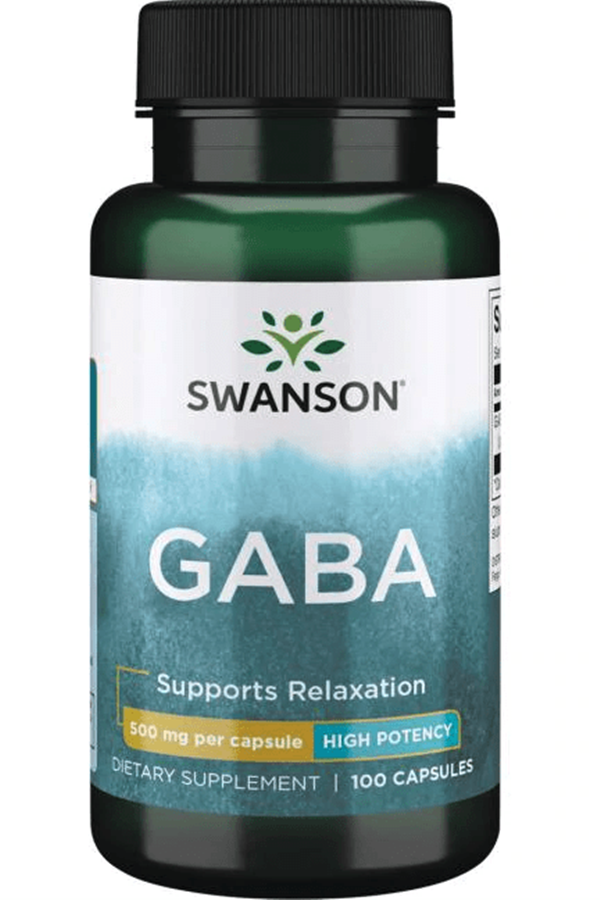 Swanson Premium  GA.BA   High Potency 500mg 100 Capsul.Abd Menşei.32.