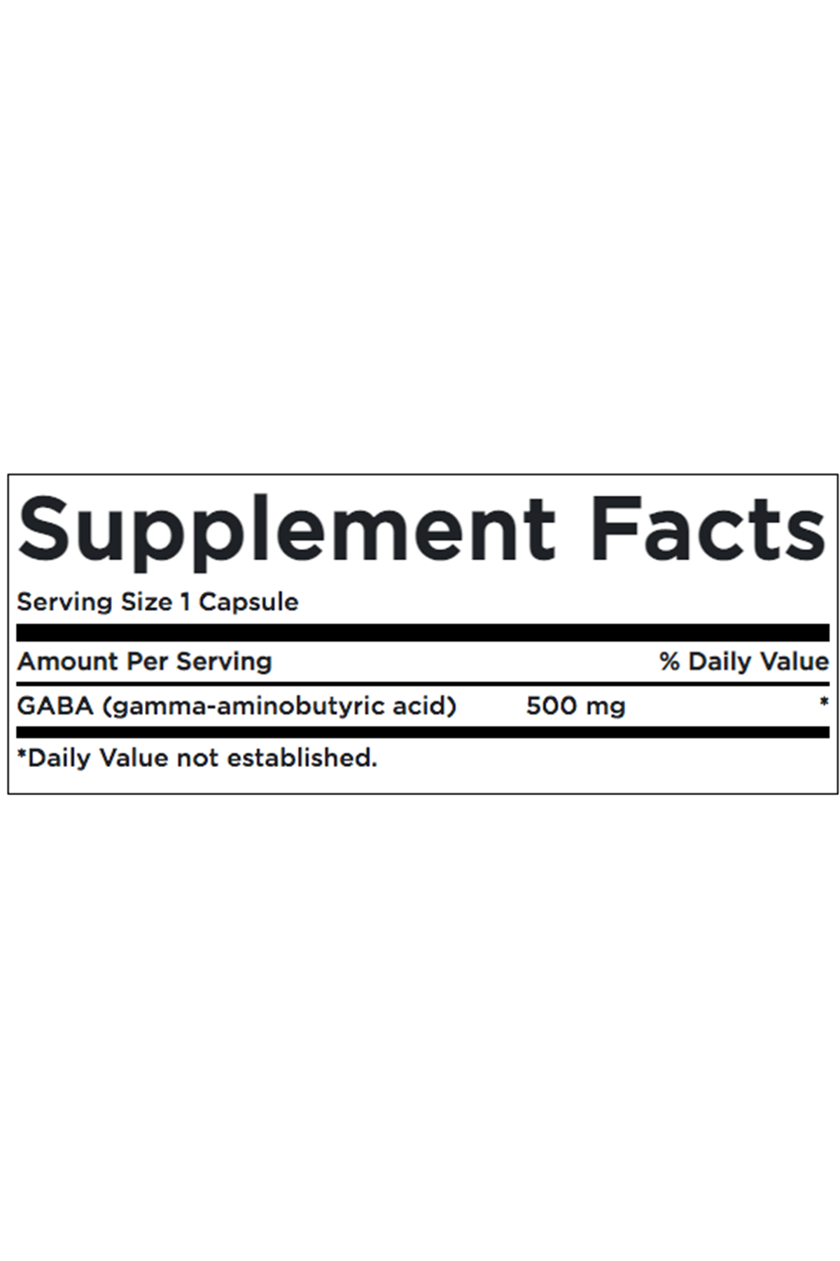 Swanson Premium  GA.BA   High Potency 500mg 100 Capsul.Abd Menşei.32.