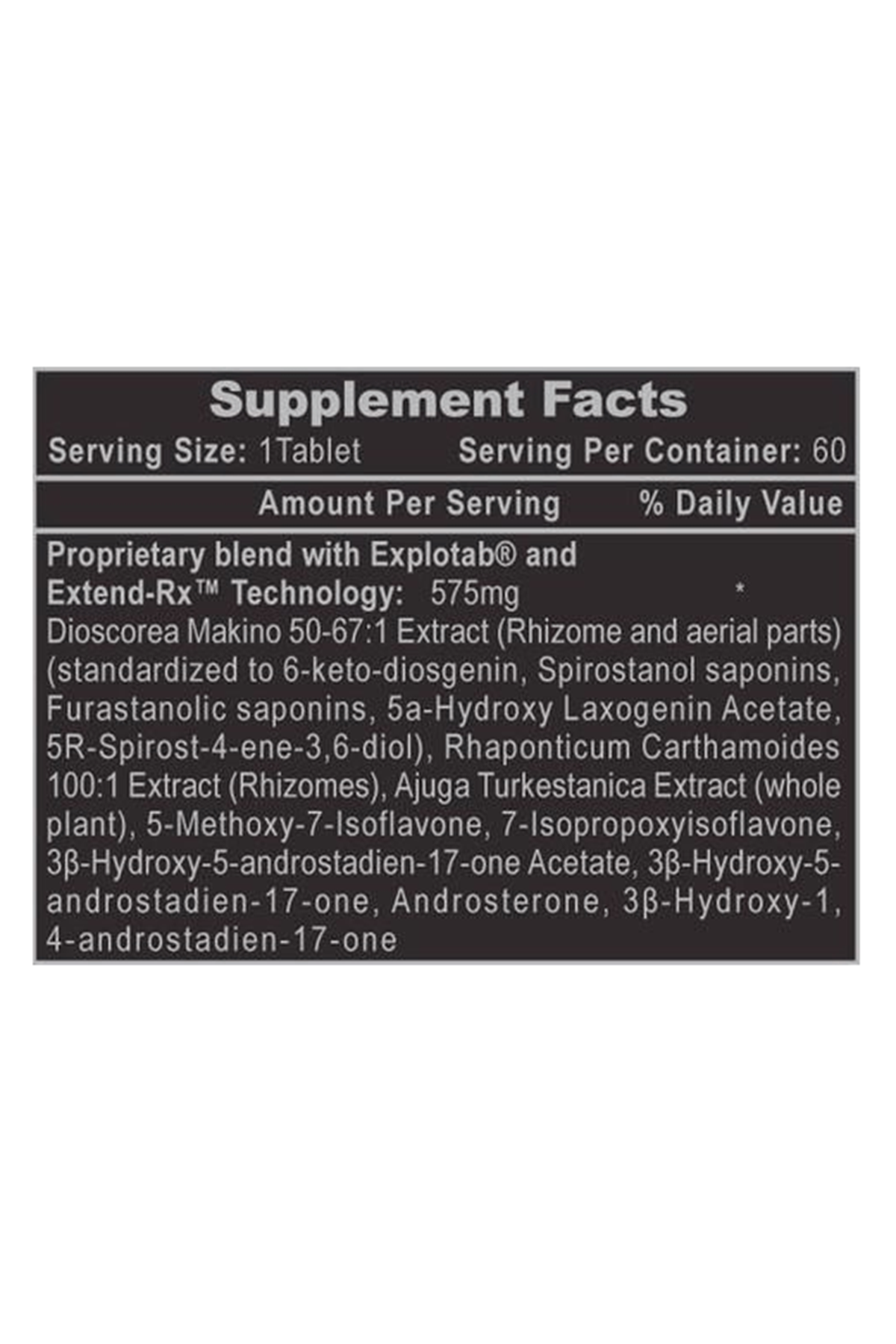 Hi-Tech Pharmaceuticals DIAN/ABOL 60 Tablet.USA MENŞEİ.58.