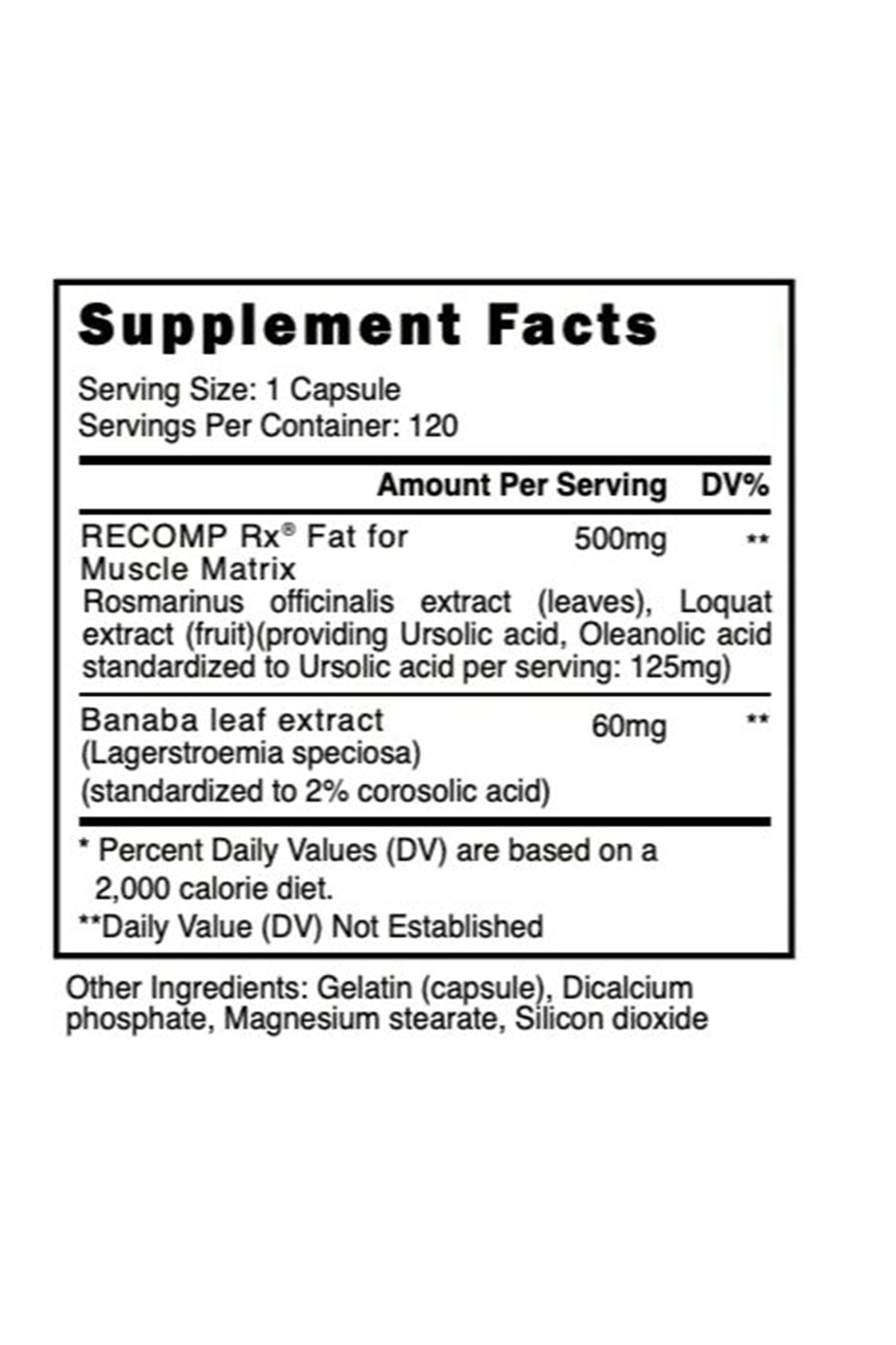 Blackstone Recomp Rx 120 Capsules Yağ Yakımı Kas Artışı Desteği.Abd Menşei.50.