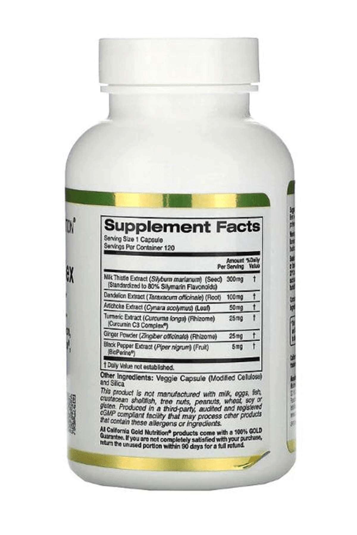 California Gold Nutrition Silymarin Complex  Liver Health 300mg 120 Veggie Capsul. Usa Menşei,41.