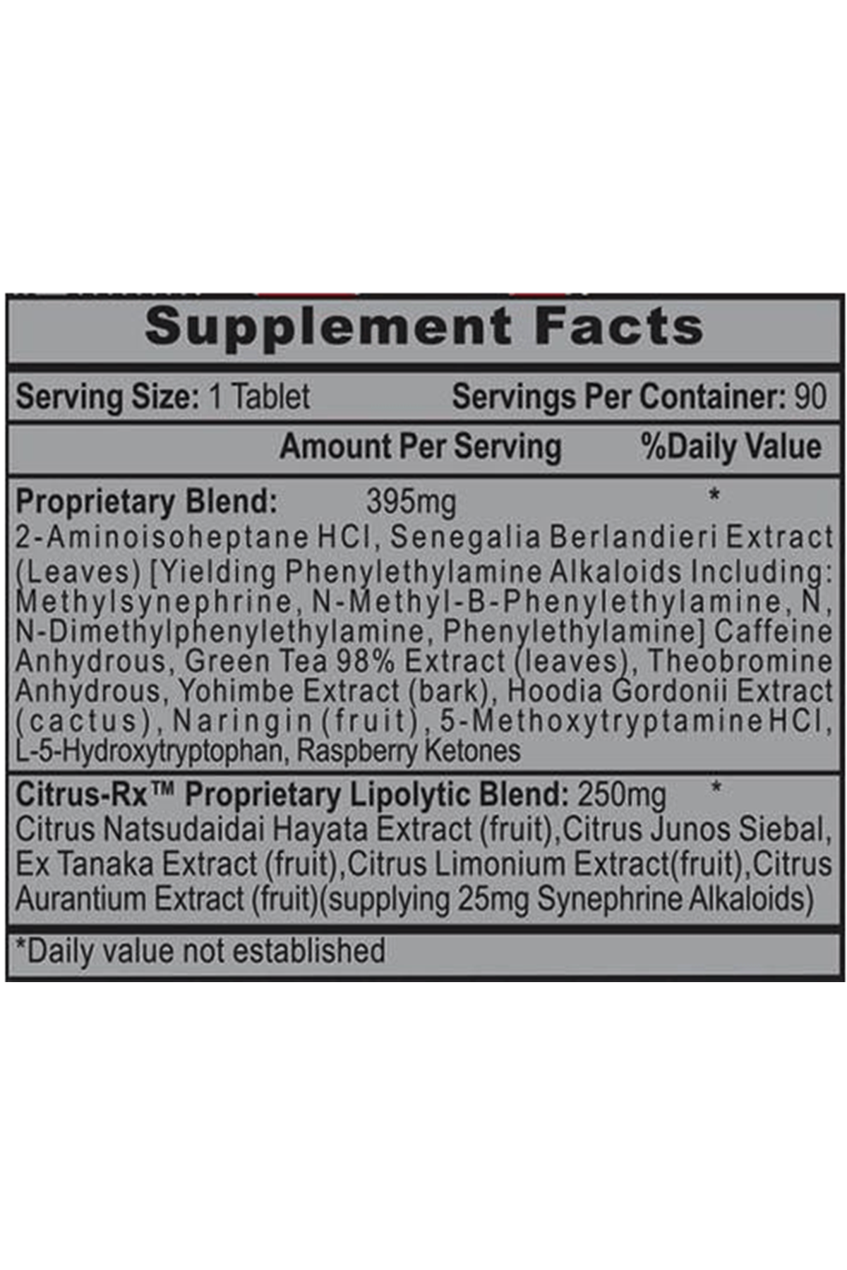 Lipodrene Xtreme 90 Tablet.Usa Menşei.Abd Menşei.45.