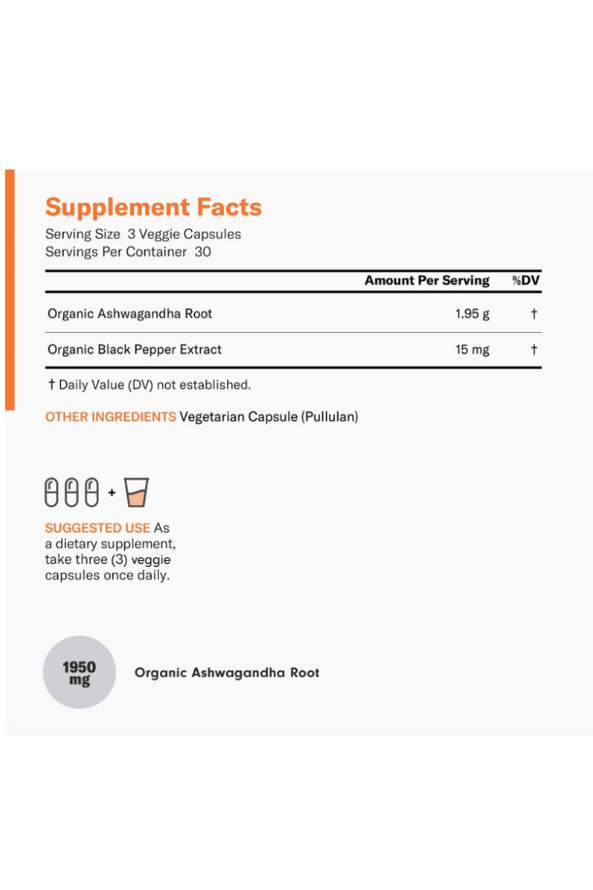 Physician's Choice Organic  1 Serviste 1950mg+15mg Organic Black Pepper 90 Veggie Capsul.Usa Version.46.