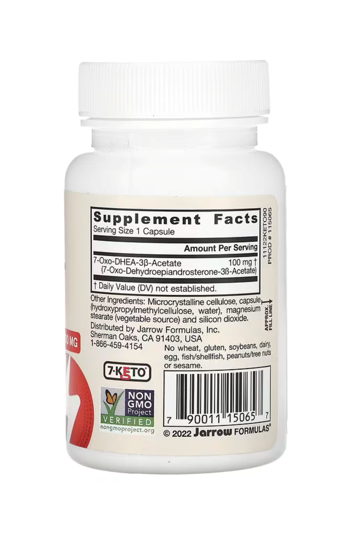 Jarrow Formulas 7-Keto D.H.E.A 100 mg 90 Veggie Capsul.(Ösg Özel Sporcu Gıdaları)