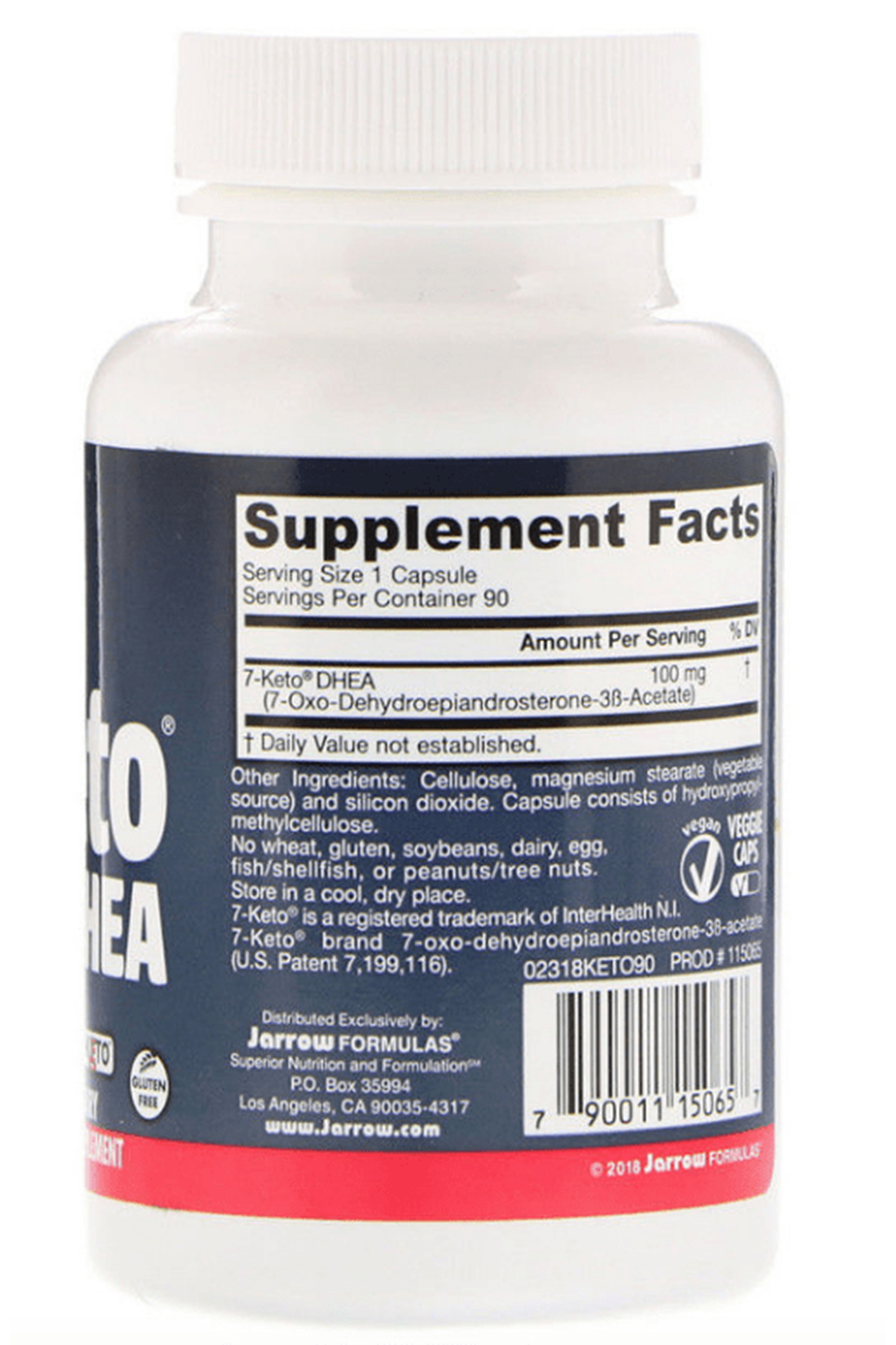 Jarrow Formulas 7-Keto D.H.E.A 100 mg 90 Veggie Capsul.(Ösg Özel Sporcu Gıdaları)