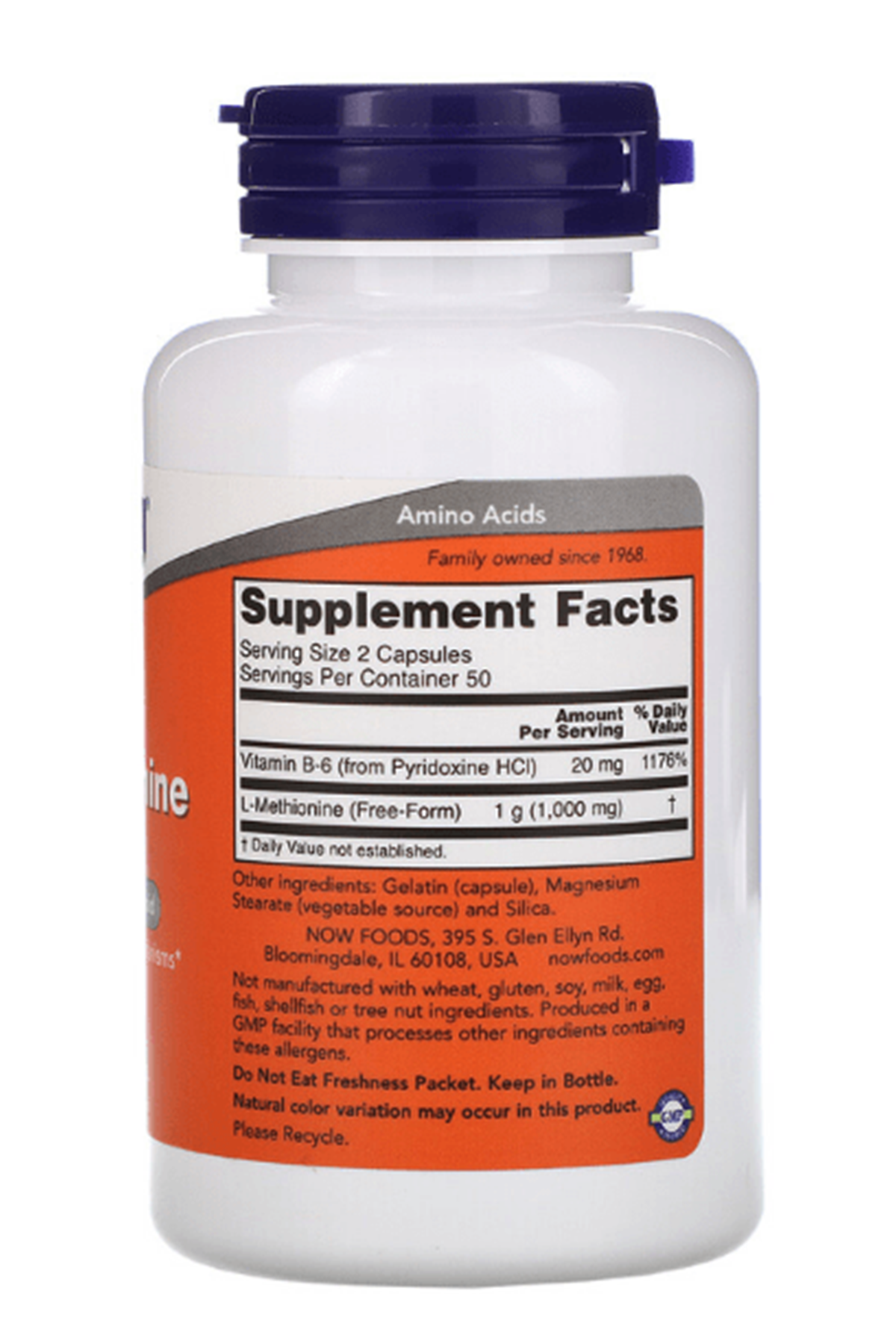 Now  L-Methionine 500mg 100 Capsul. Usa Menşei.34.