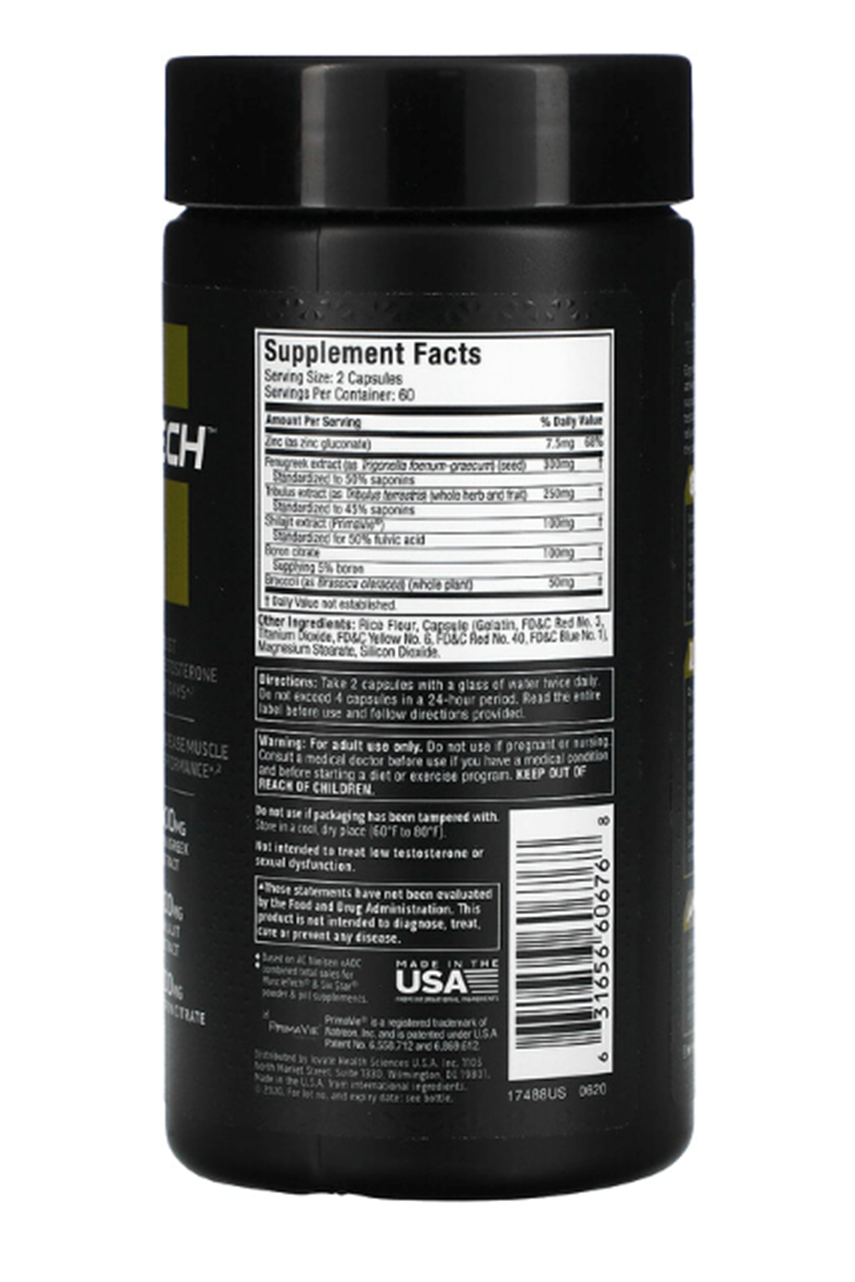 Muscletech Alpha Test  Test Booster for Men  120 Capsul.Abd Menşei.48.