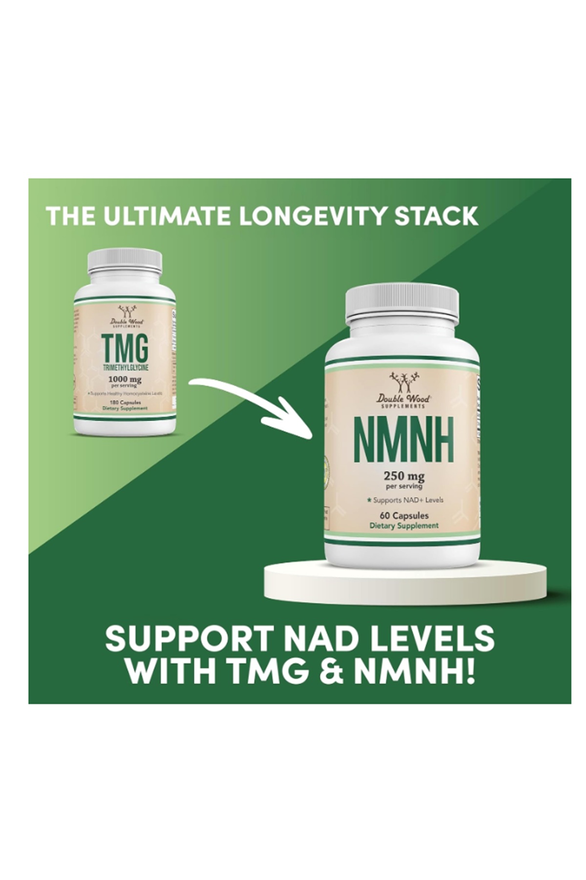 Double Wood TMG Trimethylglycine 1000mg  180 Capsul. 38.