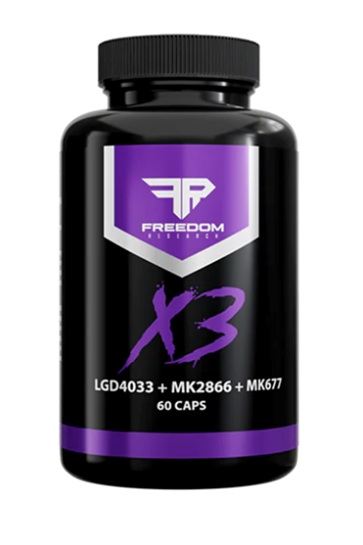 Freedom Research  X-3  MİX  MK-677 - LGD-4033 - MK-2866  60 Capsul. Made ın Usa 54.