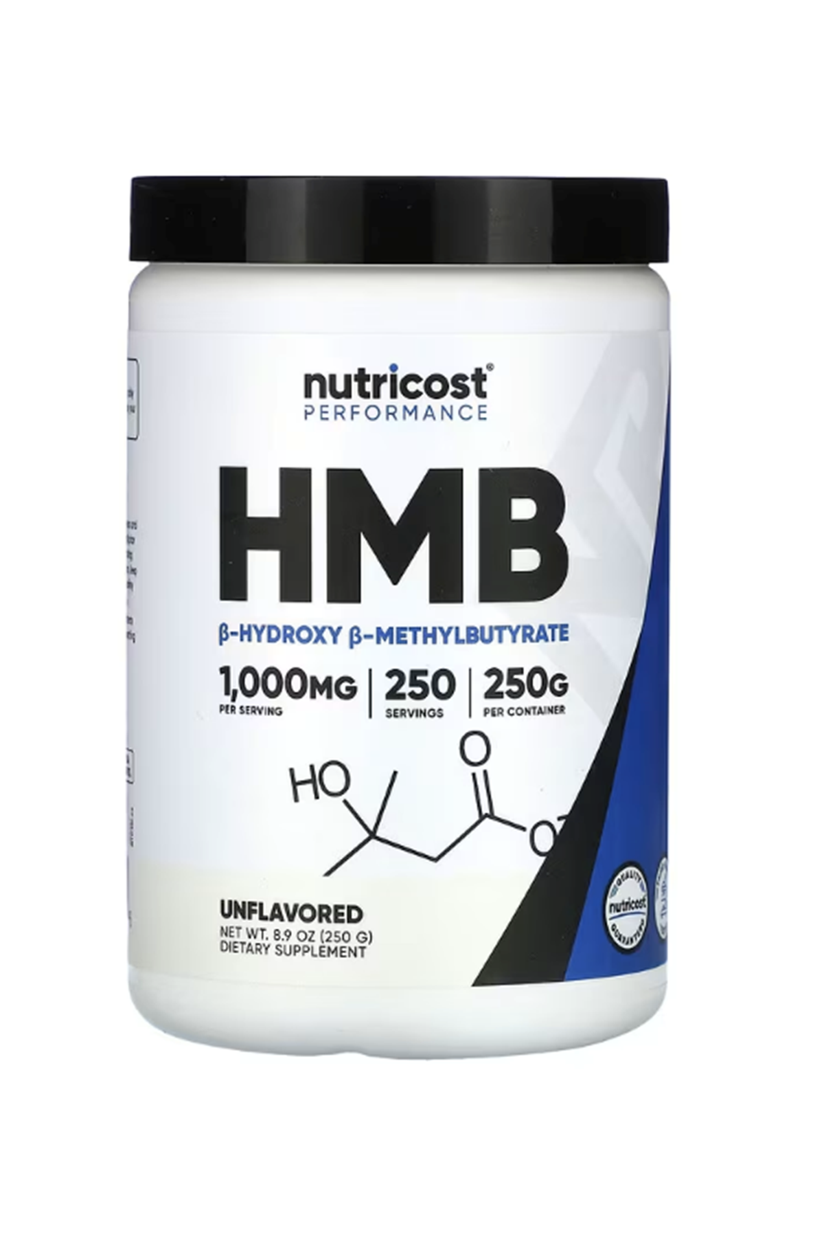 Nutricost Performance HMB Powder 250 Grams - Gluten Free & Non-GMO - ABD MENŞEİ.41.