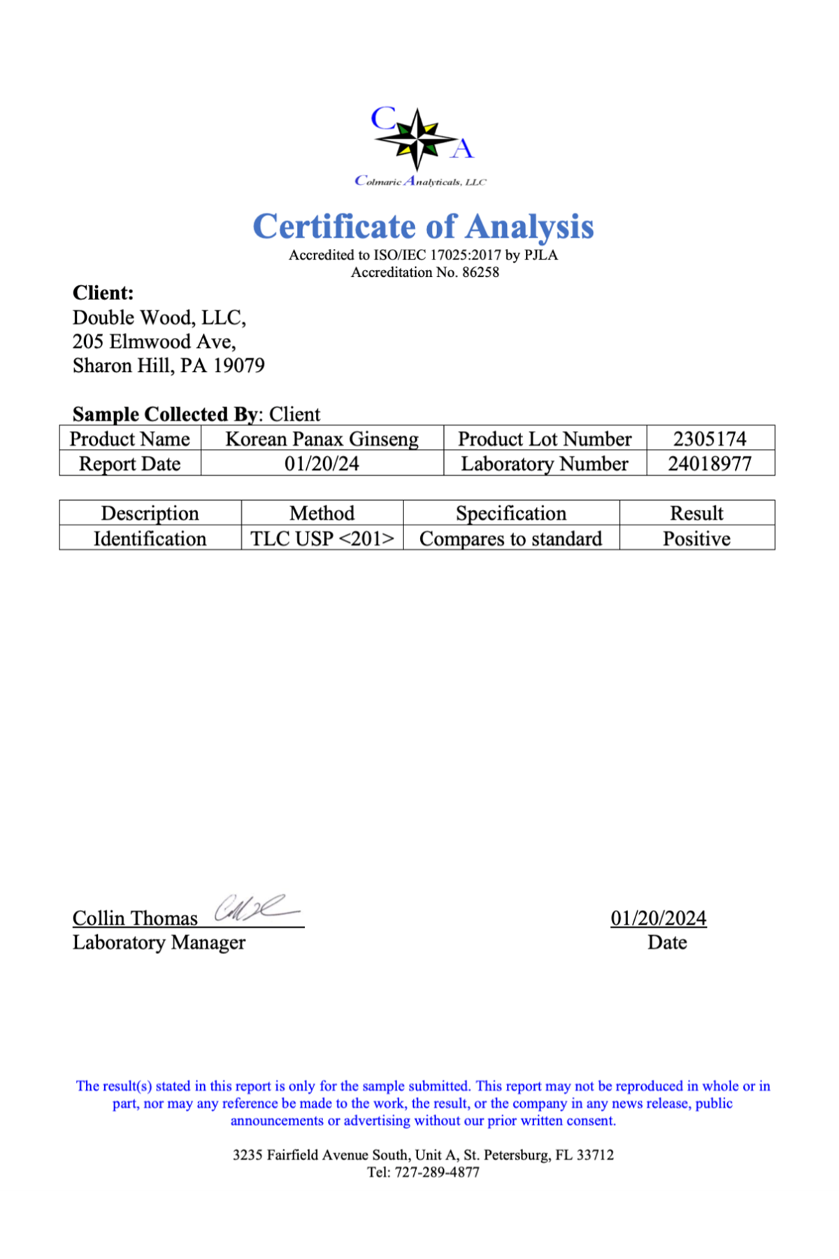 Double Wood Korean Red Panax Ginseng Extract 1000mg  240 Veg Capsul.43.