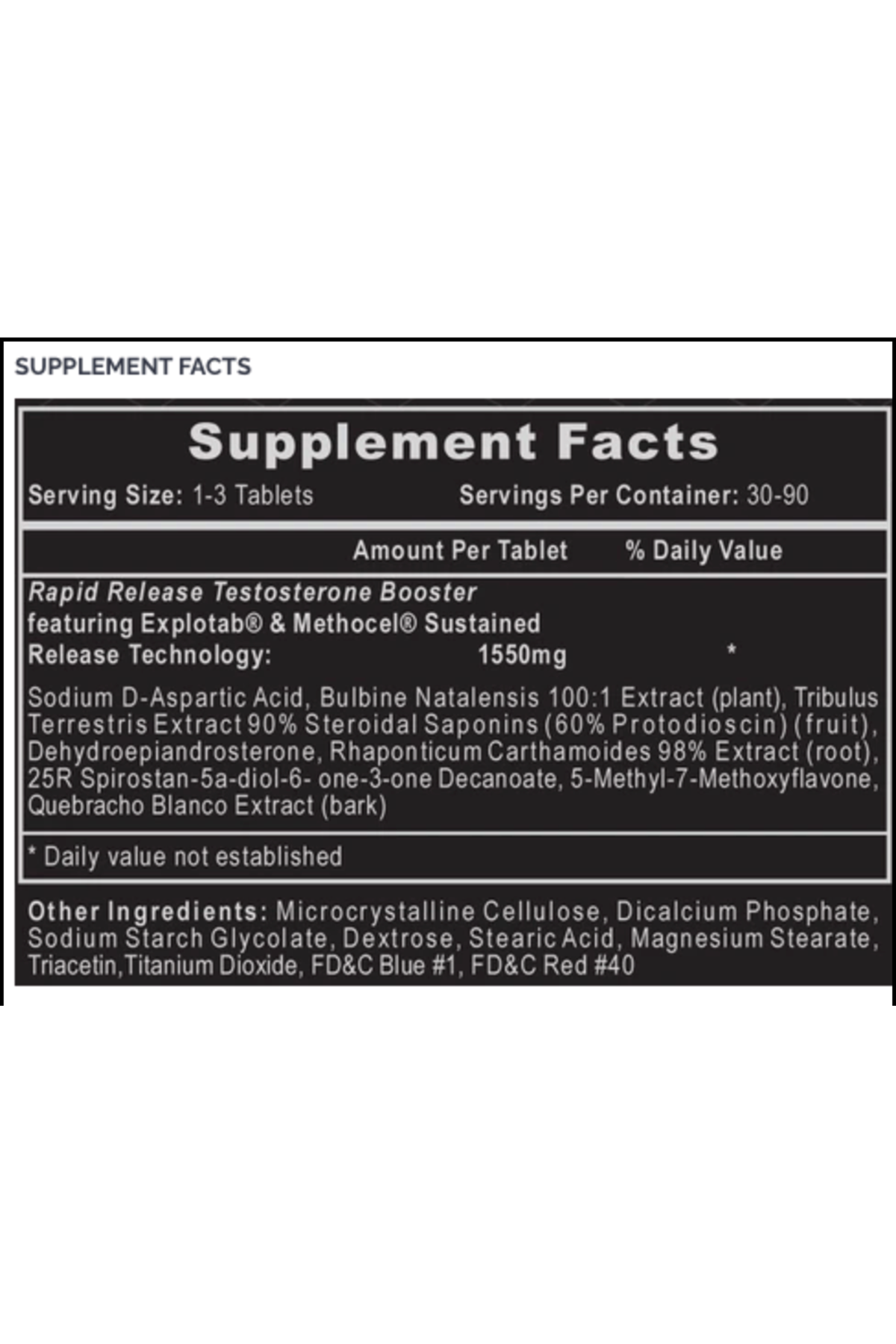Hi-Tech Pharmaceuticals Bulasteron 180 Tablet. USA.58.
