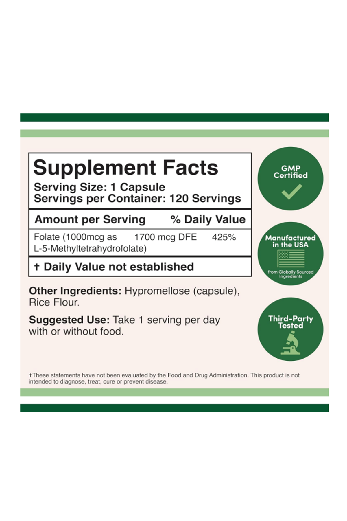 Double Wood  Methylfolate 1000mcg, 120 Kapsul.36.