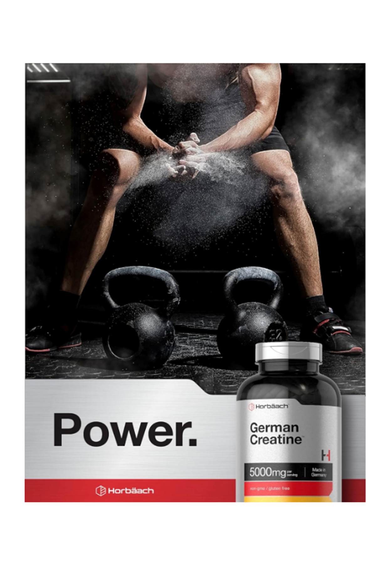 Horbach German Creatine Monohydrate 5000mg  250 Capsul. Usa Menşei.57.