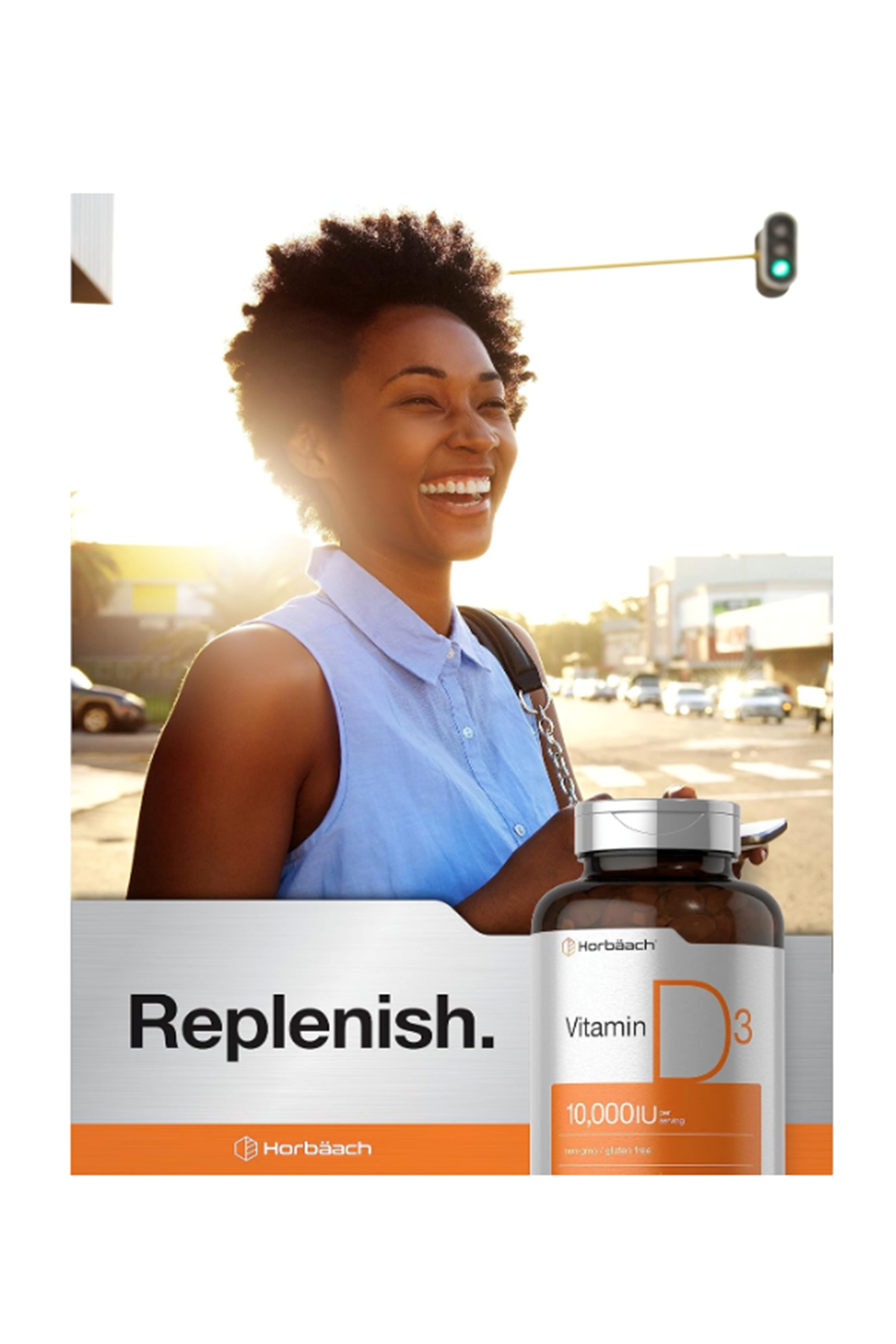 Horbach Vitamin D D3 Cholecalciferol 10000 IU  500 Softgels  250mcg .Usa Menşei.39.