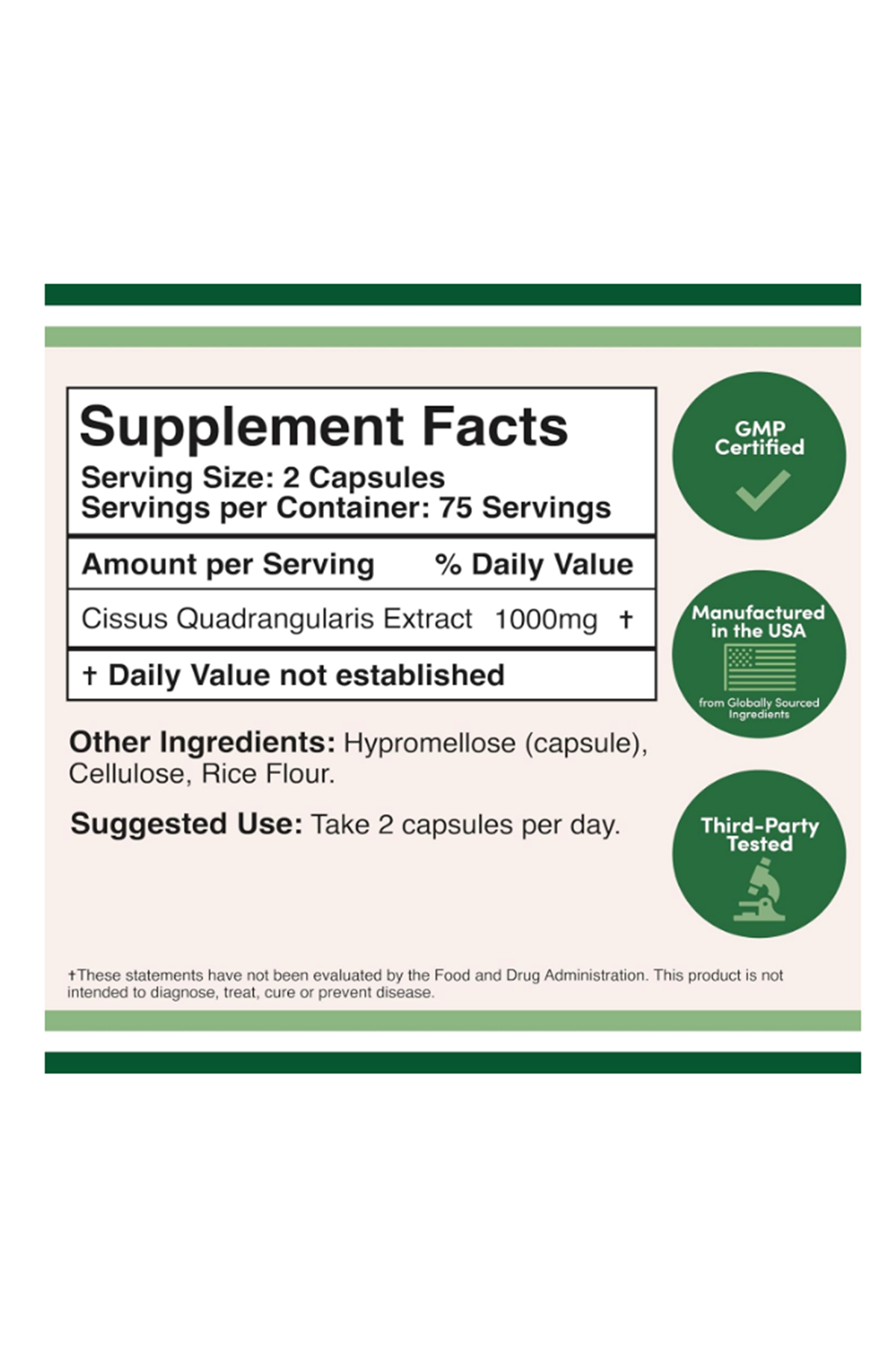 Double Wood Cissus  1000mg 150 Capsul Usa Menşei.38.