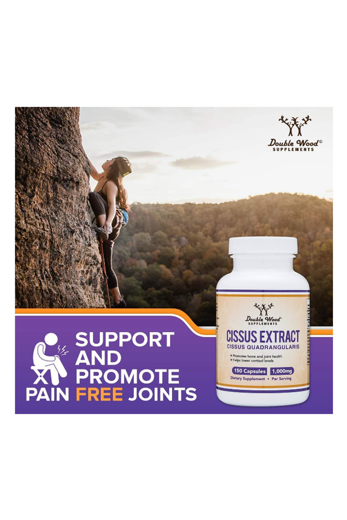 Double Wood Cissus  1000mg 150 Capsul Usa Menşei.38.