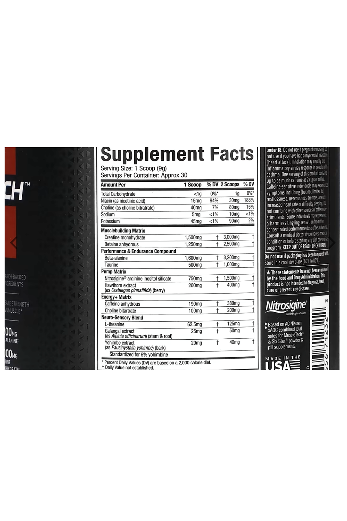 MuscleTech, VaporX5, Pre-Workout,9.6 oz (266 g) 30 Servis.EU Değil..Usa Versiondur!! 51.